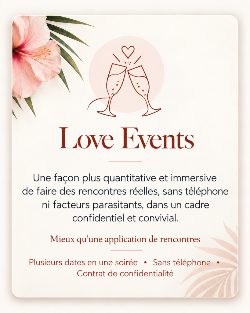 Speed dating en martinique - agence matrimoniale martinique